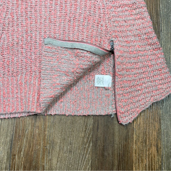 Anthropologie Moth Pullover Swing Sweater Pink Gray V-Neck Knit Size S - Picture 8 of 10